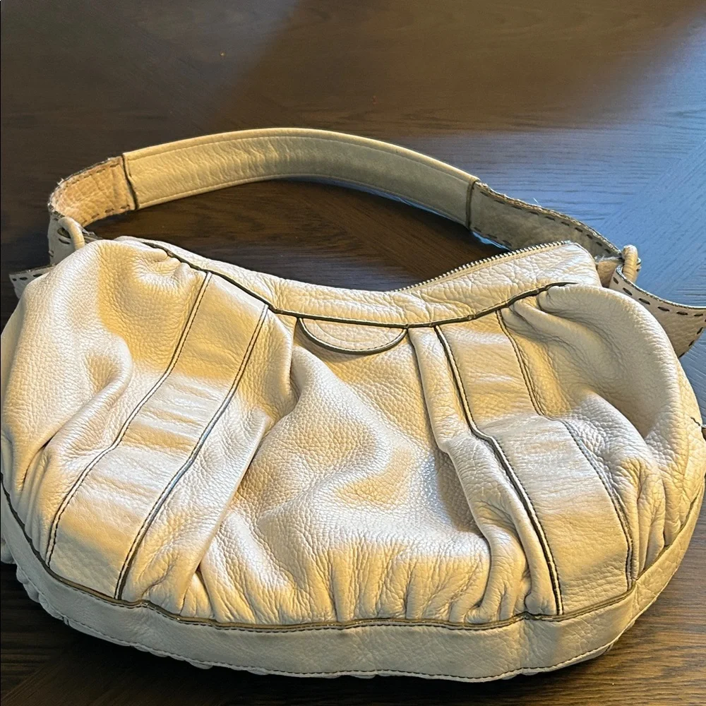 Cole Hann Cream/WhiteLeather Shoulder Bag